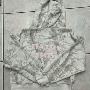 Dairy boy camo hoodie